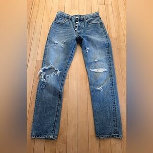 Levi's Classic Distressed Blue Jeans